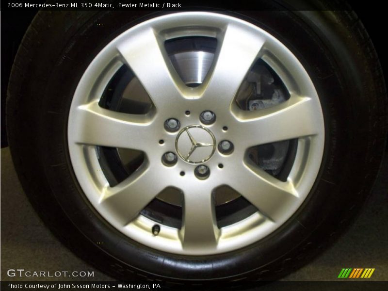 Pewter Metallic / Black 2006 Mercedes-Benz ML 350 4Matic