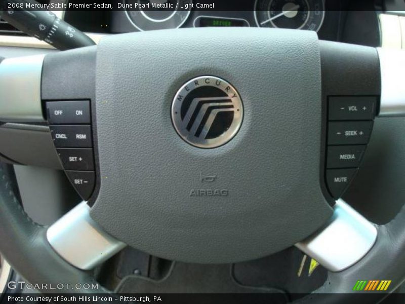 Dune Pearl Metallic / Light Camel 2008 Mercury Sable Premier Sedan