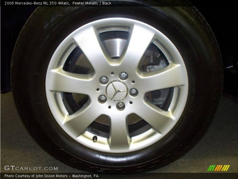 Pewter Metallic / Black 2006 Mercedes-Benz ML 350 4Matic