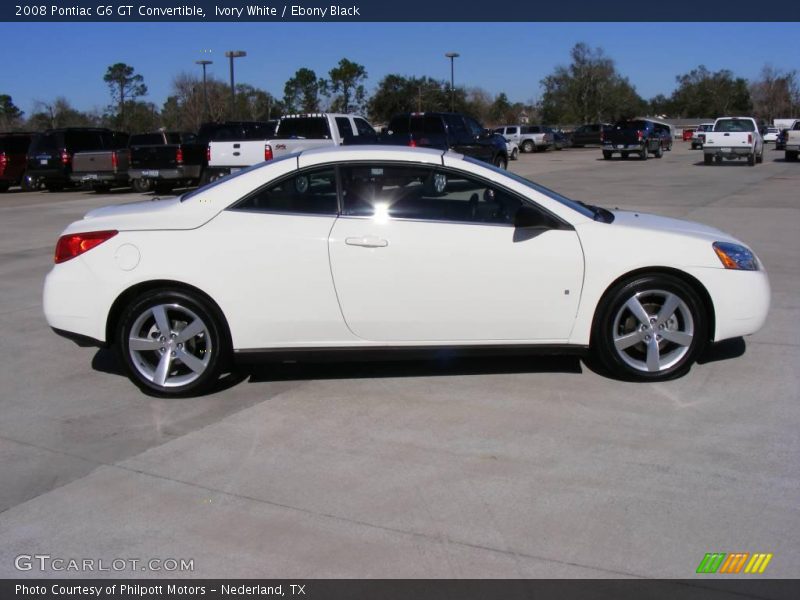 Ivory White / Ebony Black 2008 Pontiac G6 GT Convertible