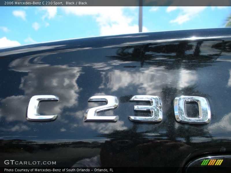 Black / Black 2006 Mercedes-Benz C 230 Sport