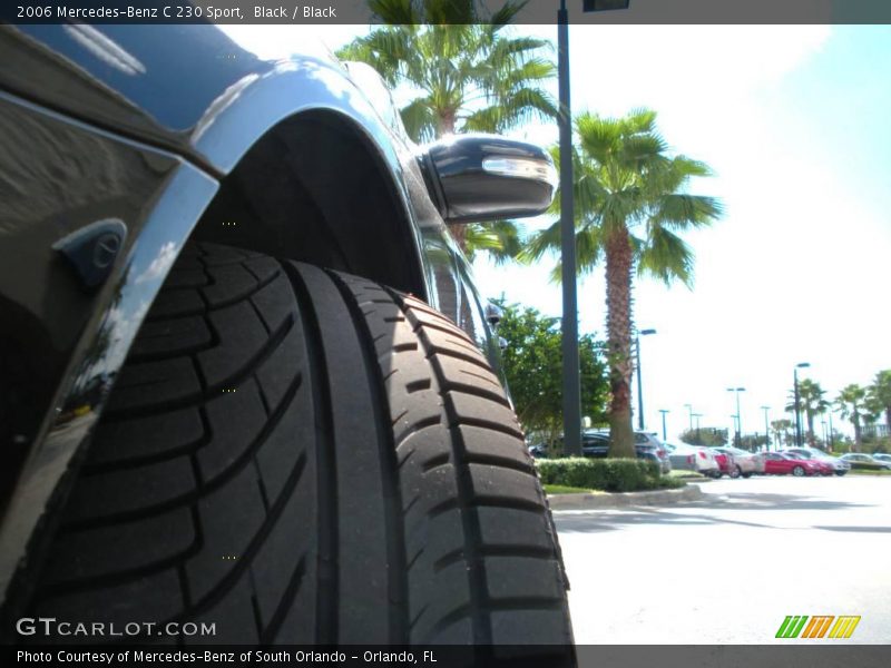 Black / Black 2006 Mercedes-Benz C 230 Sport
