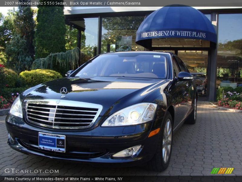 Black Opal Metallic / Cashmere/Savanna 2007 Mercedes-Benz S 550 Sedan