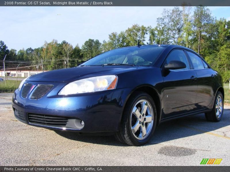 Midnight Blue Metallic / Ebony Black 2008 Pontiac G6 GT Sedan