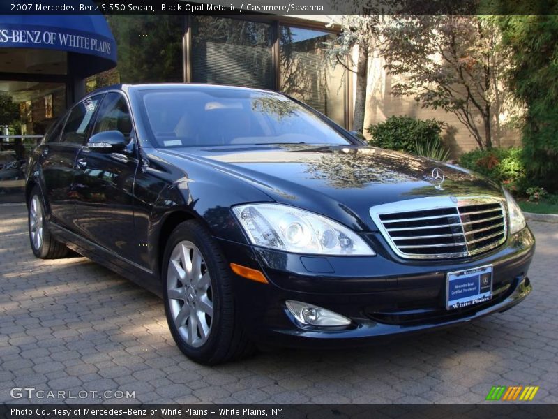 Black Opal Metallic / Cashmere/Savanna 2007 Mercedes-Benz S 550 Sedan