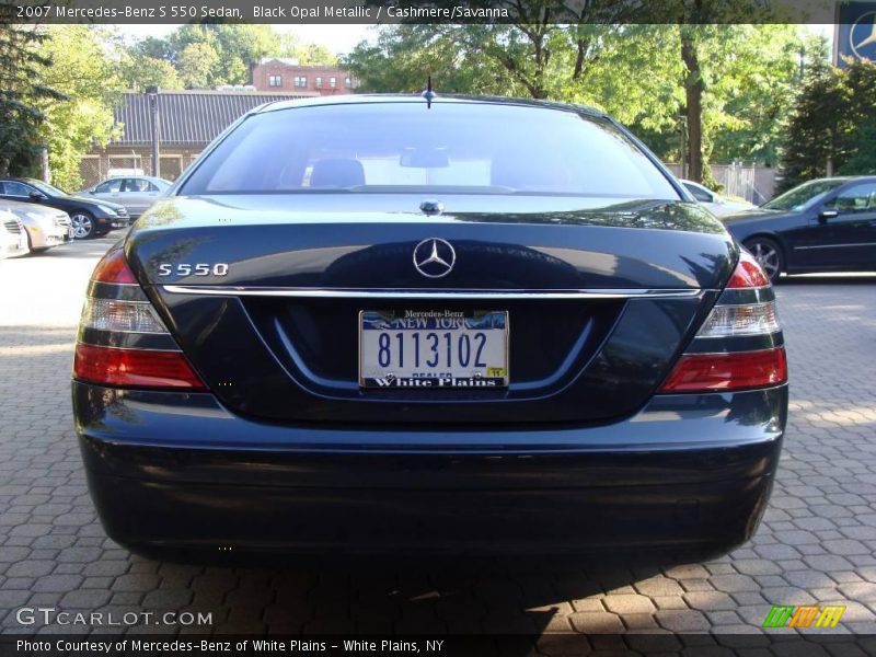 Black Opal Metallic / Cashmere/Savanna 2007 Mercedes-Benz S 550 Sedan