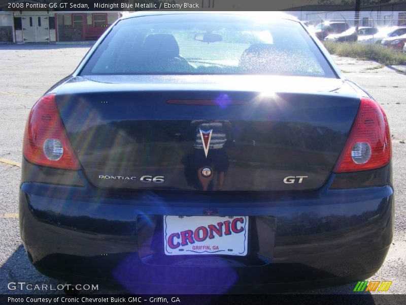 Midnight Blue Metallic / Ebony Black 2008 Pontiac G6 GT Sedan