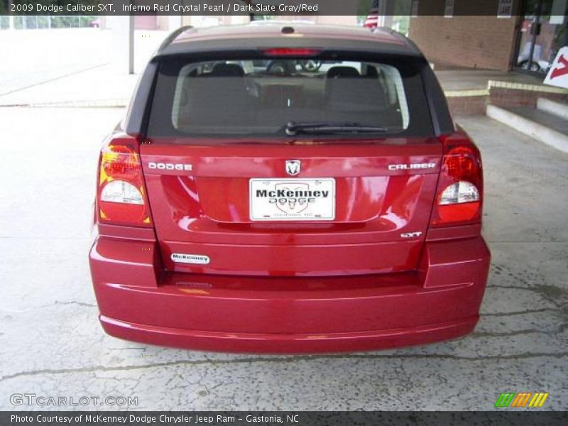Inferno Red Crystal Pearl / Dark Slate Gray/Red 2009 Dodge Caliber SXT