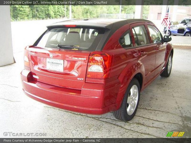 Inferno Red Crystal Pearl / Dark Slate Gray/Red 2009 Dodge Caliber SXT