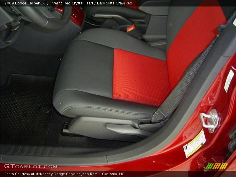 Inferno Red Crystal Pearl / Dark Slate Gray/Red 2009 Dodge Caliber SXT