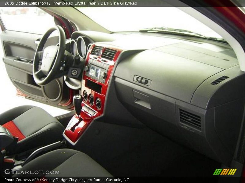 Inferno Red Crystal Pearl / Dark Slate Gray/Red 2009 Dodge Caliber SXT