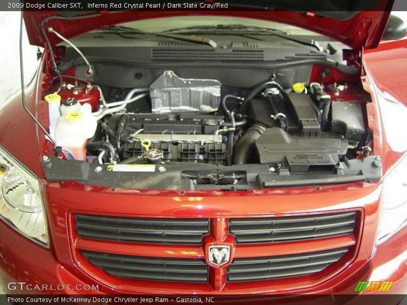Inferno Red Crystal Pearl / Dark Slate Gray/Red 2009 Dodge Caliber SXT