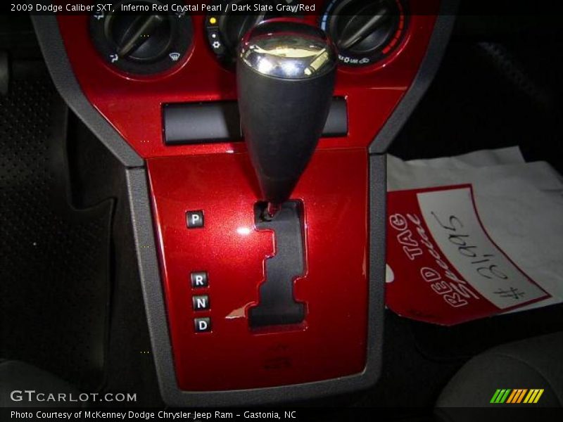 Inferno Red Crystal Pearl / Dark Slate Gray/Red 2009 Dodge Caliber SXT