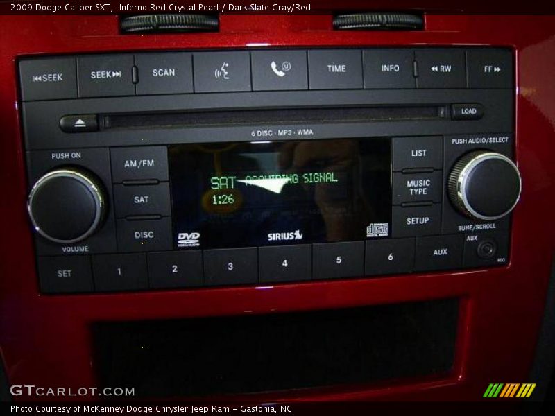 Inferno Red Crystal Pearl / Dark Slate Gray/Red 2009 Dodge Caliber SXT