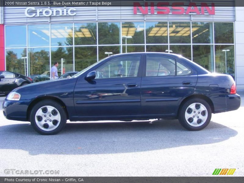 Blue Dusk Metallic / Taupe Beige 2006 Nissan Sentra 1.8 S