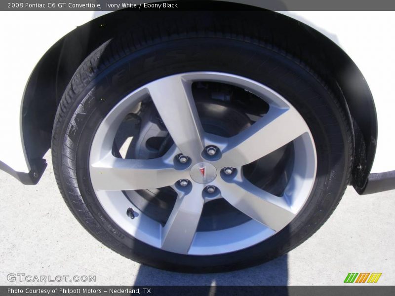 Ivory White / Ebony Black 2008 Pontiac G6 GT Convertible