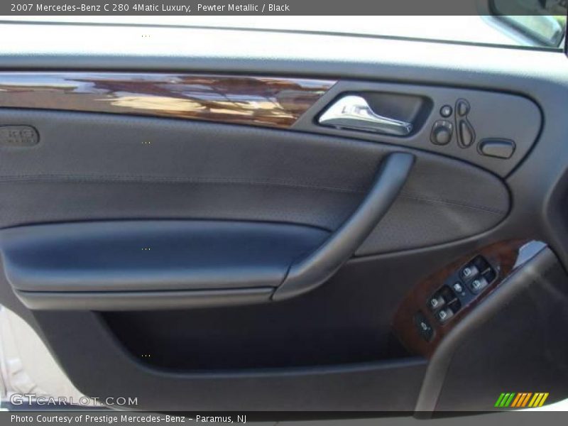 Pewter Metallic / Black 2007 Mercedes-Benz C 280 4Matic Luxury