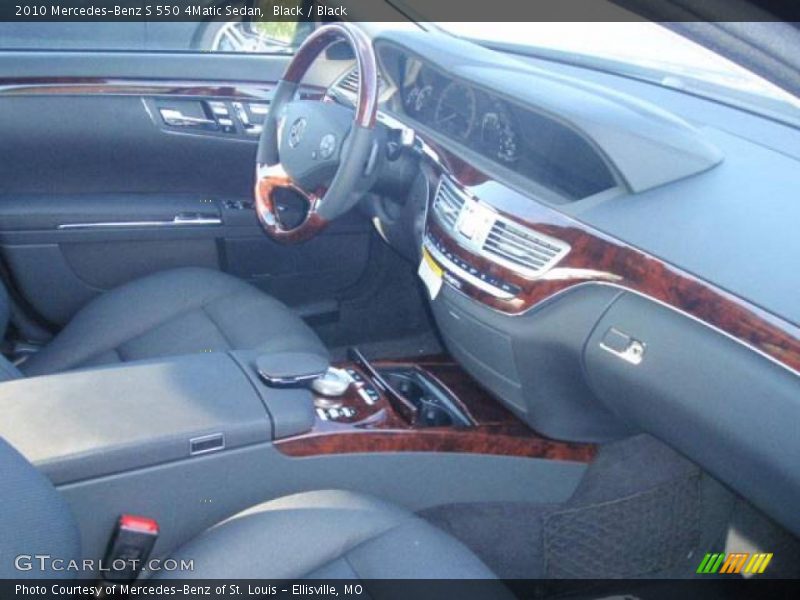 Black / Black 2010 Mercedes-Benz S 550 4Matic Sedan