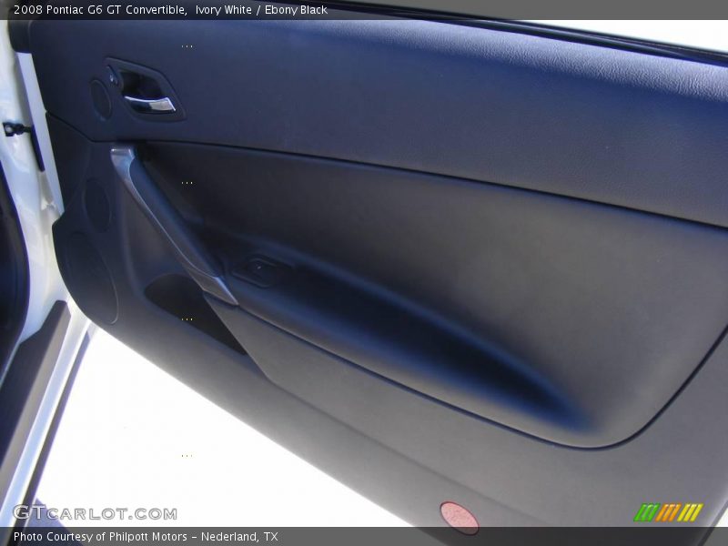 Ivory White / Ebony Black 2008 Pontiac G6 GT Convertible