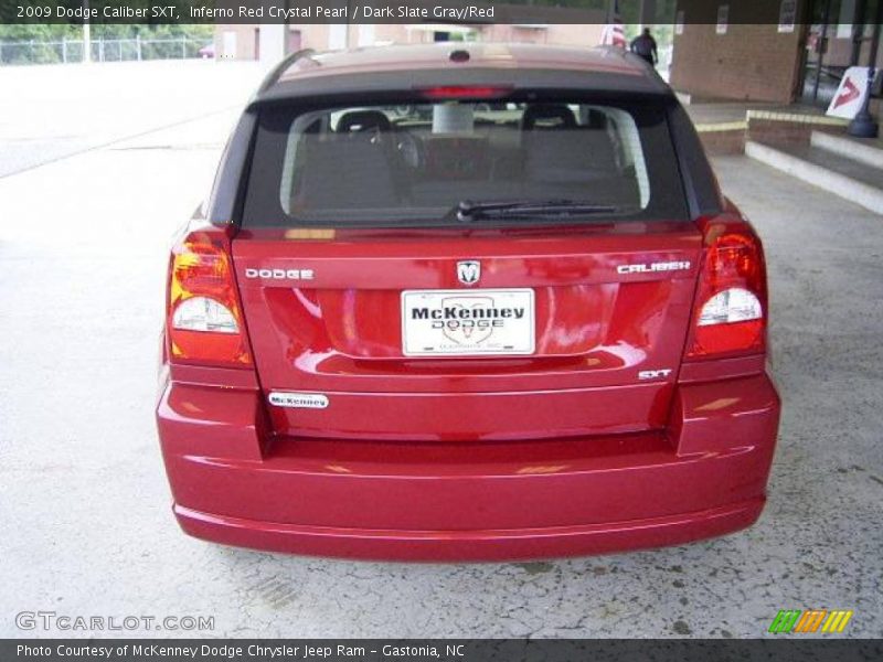 Inferno Red Crystal Pearl / Dark Slate Gray/Red 2009 Dodge Caliber SXT