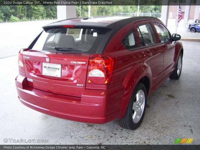 Inferno Red Crystal Pearl / Dark Slate Gray/Red 2009 Dodge Caliber SXT