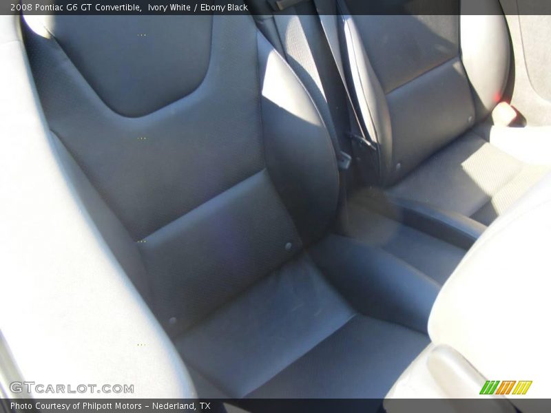 Ivory White / Ebony Black 2008 Pontiac G6 GT Convertible