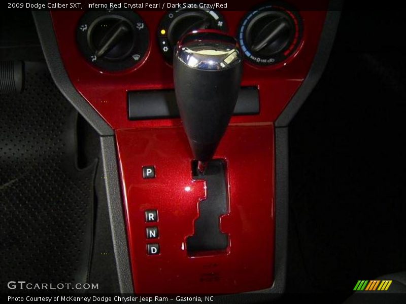 Inferno Red Crystal Pearl / Dark Slate Gray/Red 2009 Dodge Caliber SXT