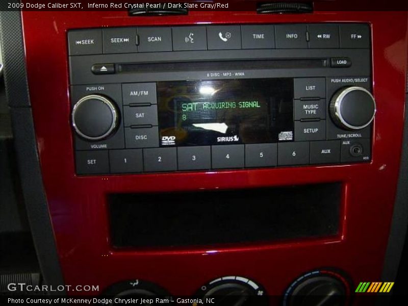 Inferno Red Crystal Pearl / Dark Slate Gray/Red 2009 Dodge Caliber SXT