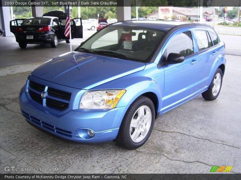 Surf Blue Pearl / Dark Slate Gray/Blue 2009 Dodge Caliber SXT
