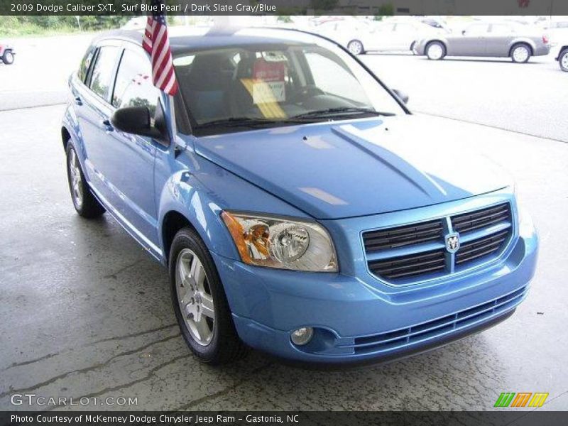 Surf Blue Pearl / Dark Slate Gray/Blue 2009 Dodge Caliber SXT