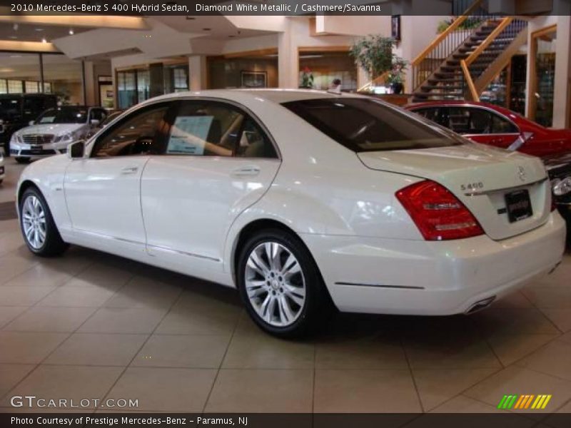 Diamond White Metallic / Cashmere/Savanna 2010 Mercedes-Benz S 400 Hybrid Sedan
