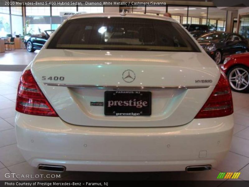 Diamond White Metallic / Cashmere/Savanna 2010 Mercedes-Benz S 400 Hybrid Sedan