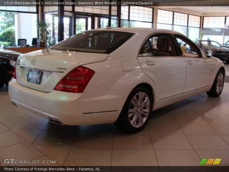 Diamond White Metallic / Cashmere/Savanna 2010 Mercedes-Benz S 400 Hybrid Sedan