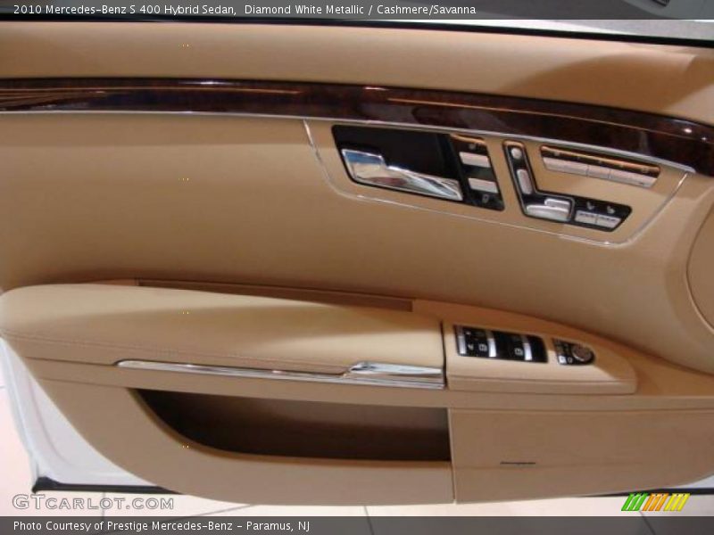 Diamond White Metallic / Cashmere/Savanna 2010 Mercedes-Benz S 400 Hybrid Sedan