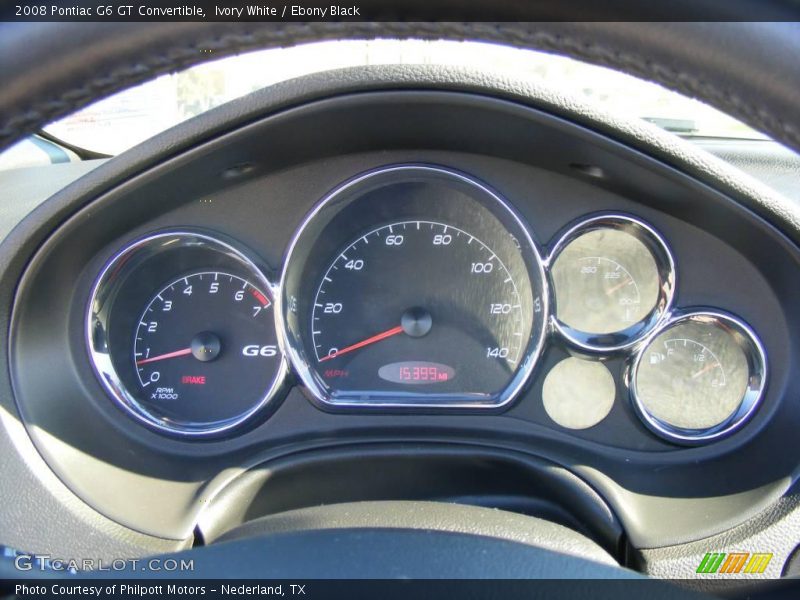 Ivory White / Ebony Black 2008 Pontiac G6 GT Convertible