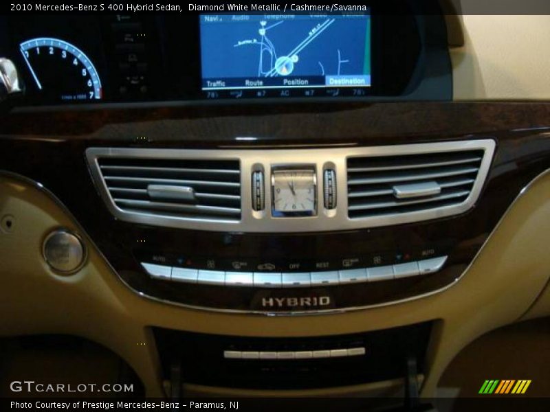 Diamond White Metallic / Cashmere/Savanna 2010 Mercedes-Benz S 400 Hybrid Sedan