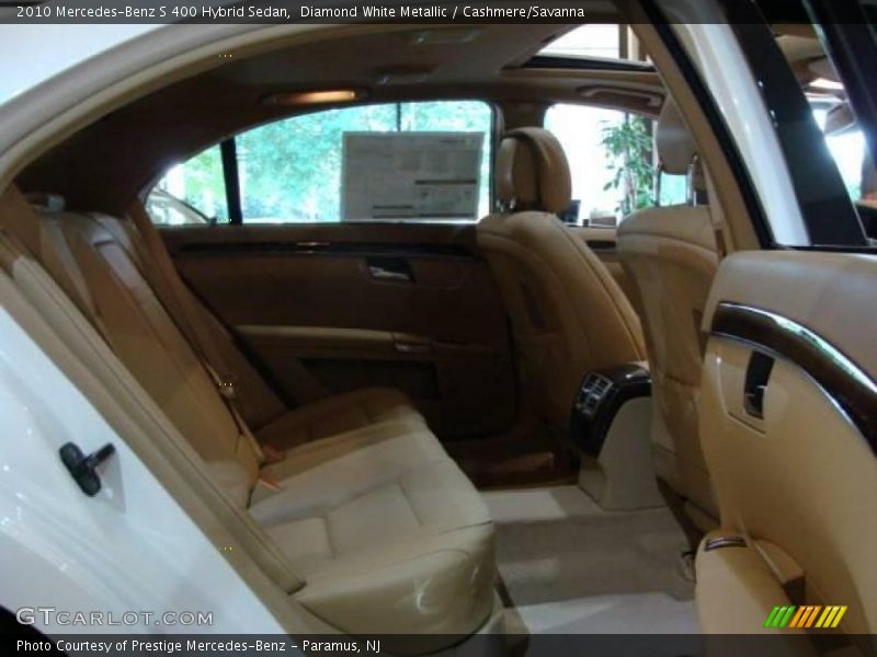 Diamond White Metallic / Cashmere/Savanna 2010 Mercedes-Benz S 400 Hybrid Sedan