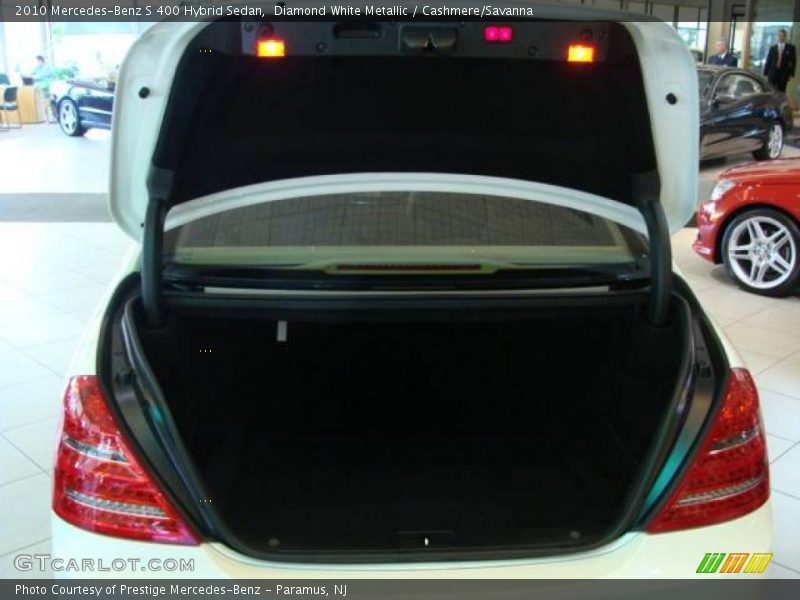 Diamond White Metallic / Cashmere/Savanna 2010 Mercedes-Benz S 400 Hybrid Sedan