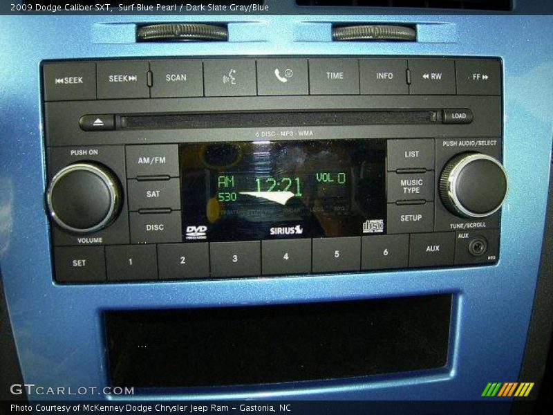 Surf Blue Pearl / Dark Slate Gray/Blue 2009 Dodge Caliber SXT