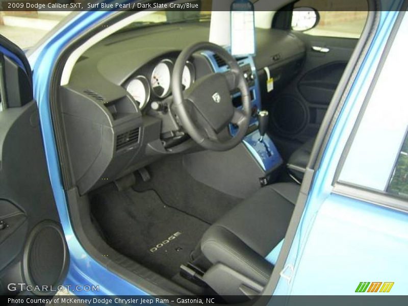 Surf Blue Pearl / Dark Slate Gray/Blue 2009 Dodge Caliber SXT