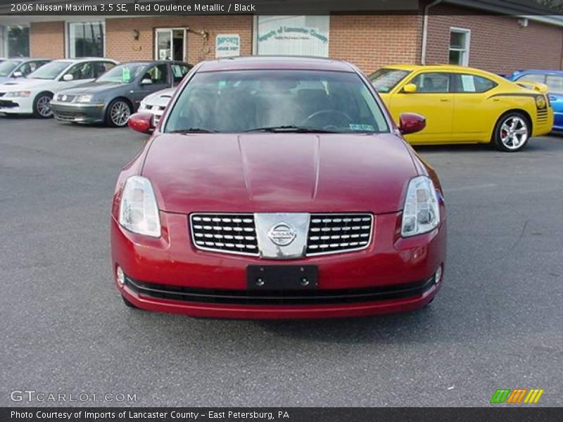 Red Opulence Metallic / Black 2006 Nissan Maxima 3.5 SE