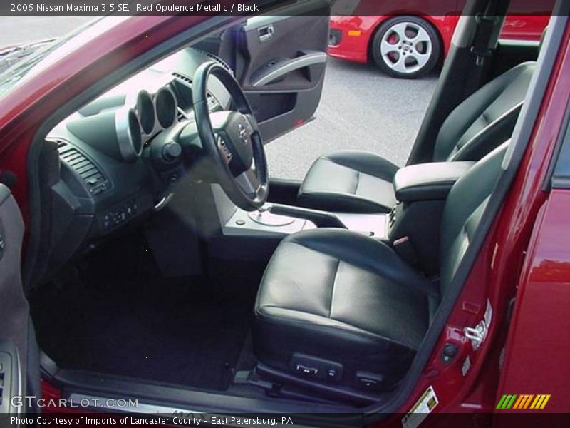 Red Opulence Metallic / Black 2006 Nissan Maxima 3.5 SE