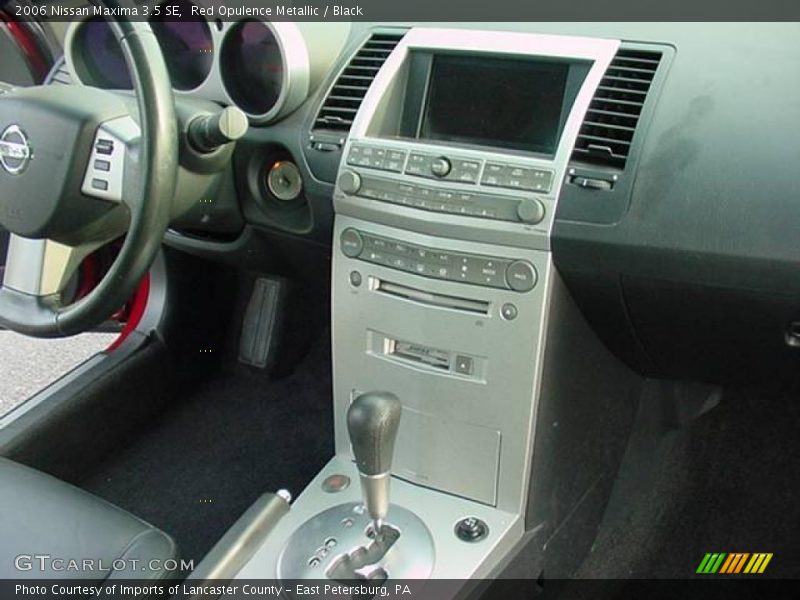 Red Opulence Metallic / Black 2006 Nissan Maxima 3.5 SE