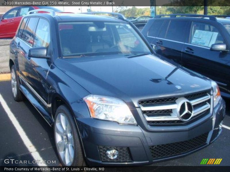 Steel Grey Metallic / Black 2010 Mercedes-Benz GLK 350 4Matic