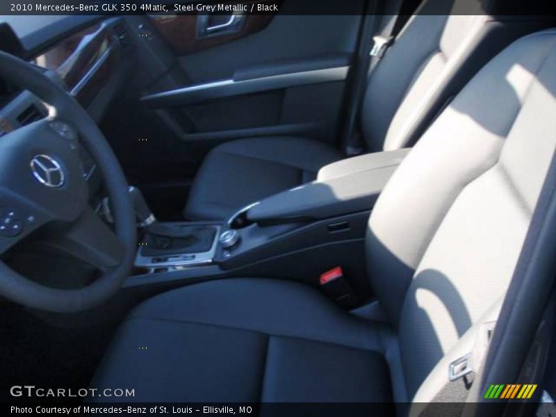 Steel Grey Metallic / Black 2010 Mercedes-Benz GLK 350 4Matic