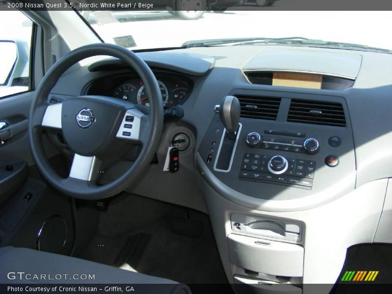 Nordic White Pearl / Beige 2008 Nissan Quest 3.5
