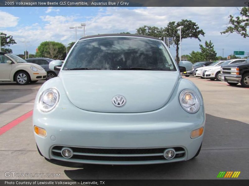 Aquarius Blue / Grey 2005 Volkswagen New Beetle GLS Convertible