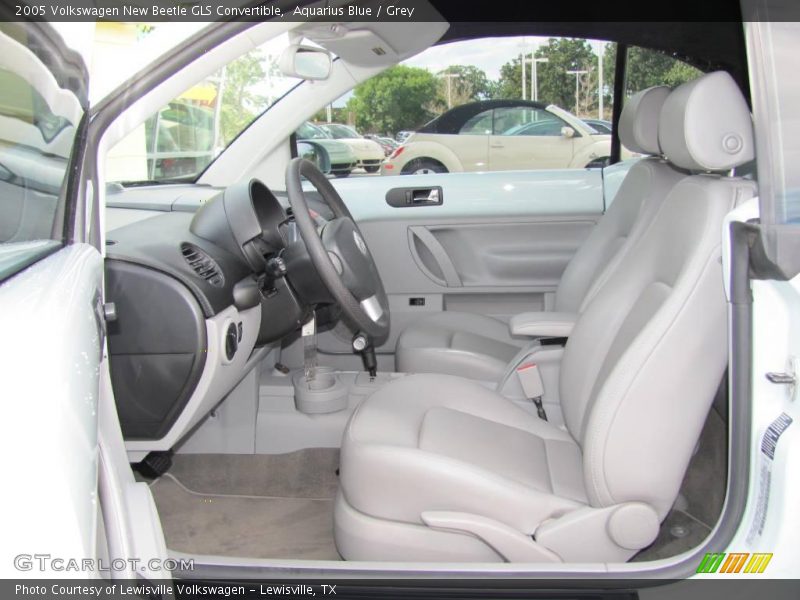 Aquarius Blue / Grey 2005 Volkswagen New Beetle GLS Convertible