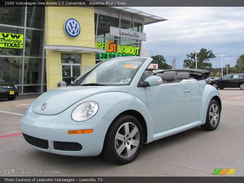 Aquarius Blue / Grey 2006 Volkswagen New Beetle 2.5 Convertible