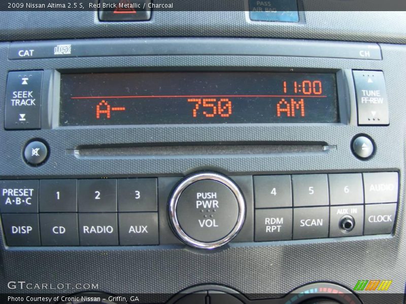 Red Brick Metallic / Charcoal 2009 Nissan Altima 2.5 S